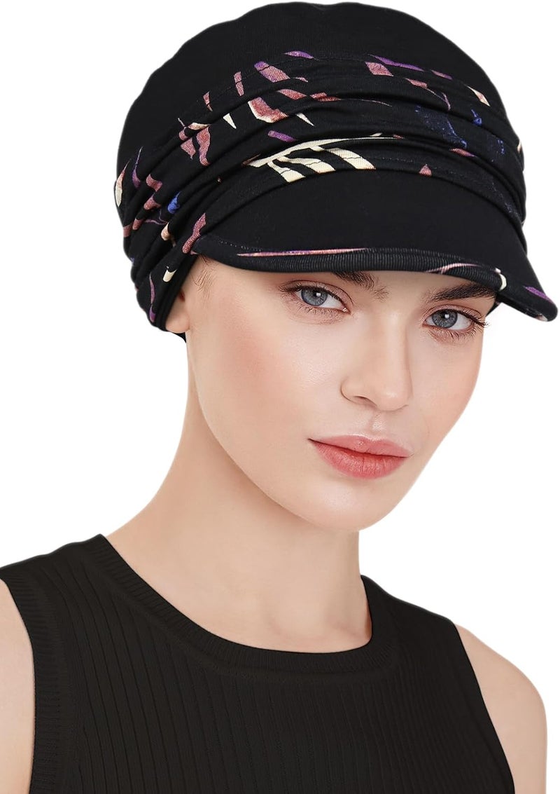 Awefeel Chemo Headwear Viscose Newsboy Cap for Women Fall and Winter Hats - Image 3